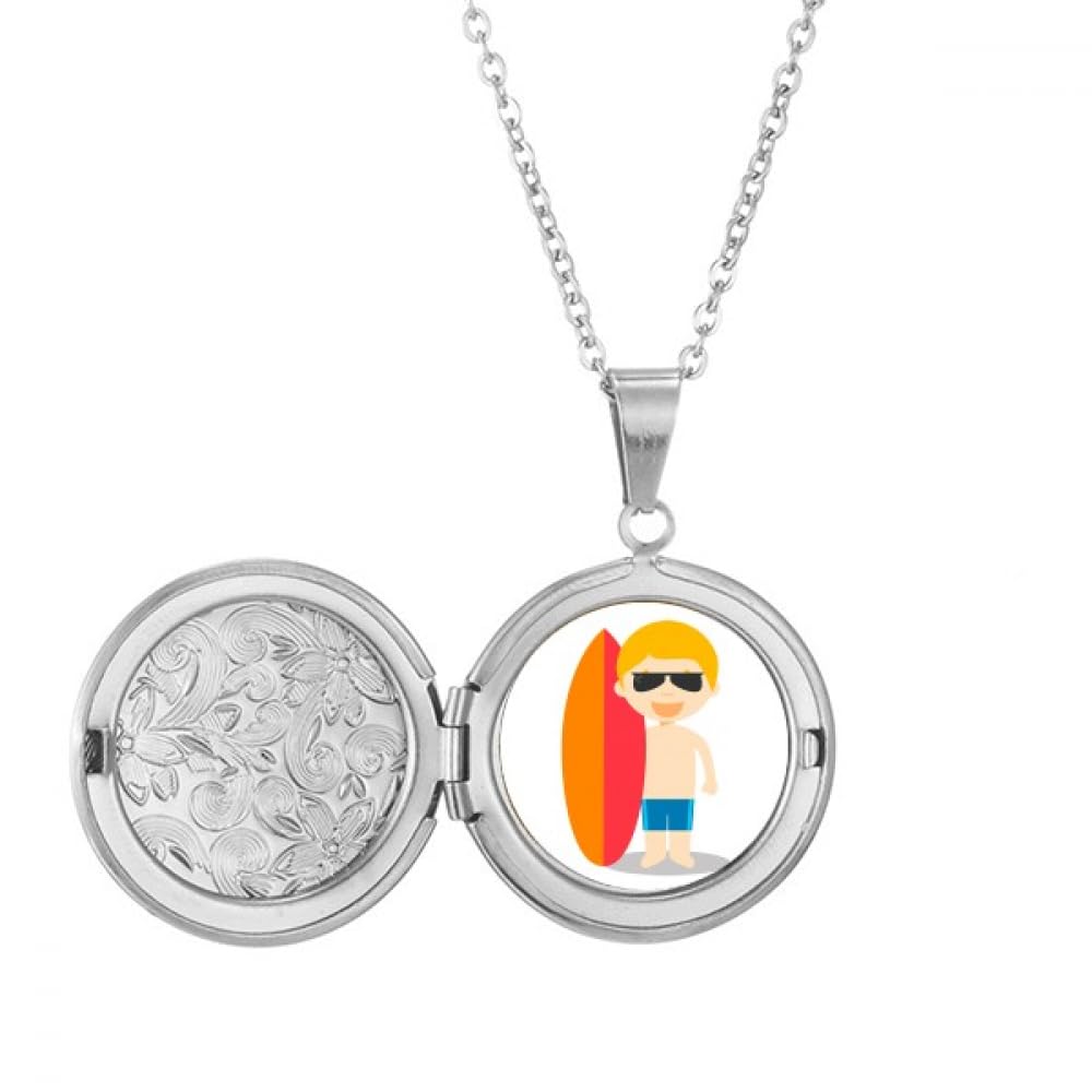 Collier Surfing Australia médaillon dessin animé pour un look unique