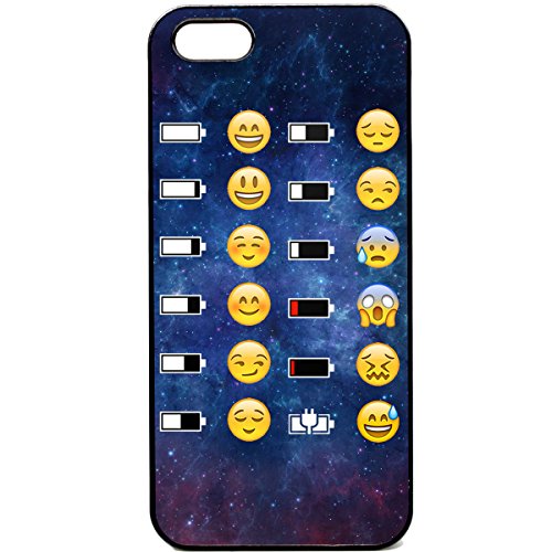 IPhone 5/5S Phone Case Emoji Face Batteria Funny