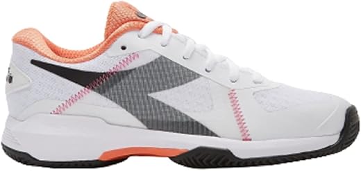 Diadora Trofeo AG PKL - Women's Pickleball Shoes (White/Black) (6)