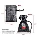 Haxtec Dragon Dice Bag Drawstring Leather DND Dice Pouch Storage Bag for D&D Dungeons and Dragons Gift, Coins and Accessories (Red Eye) Patent Number D893867