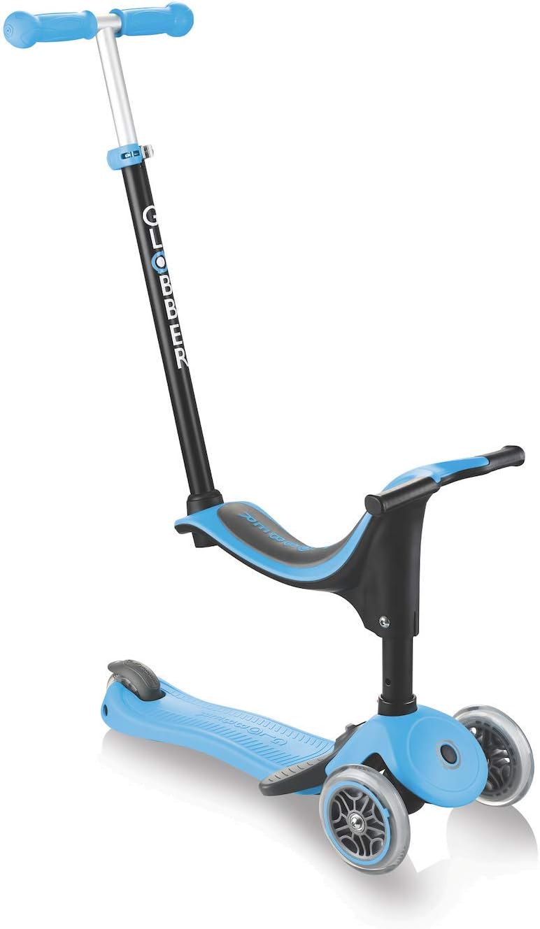 Globber Teenagers unisex Trottinette models go up sporty plus sky blue scooter grows with your child sky blue 15 months