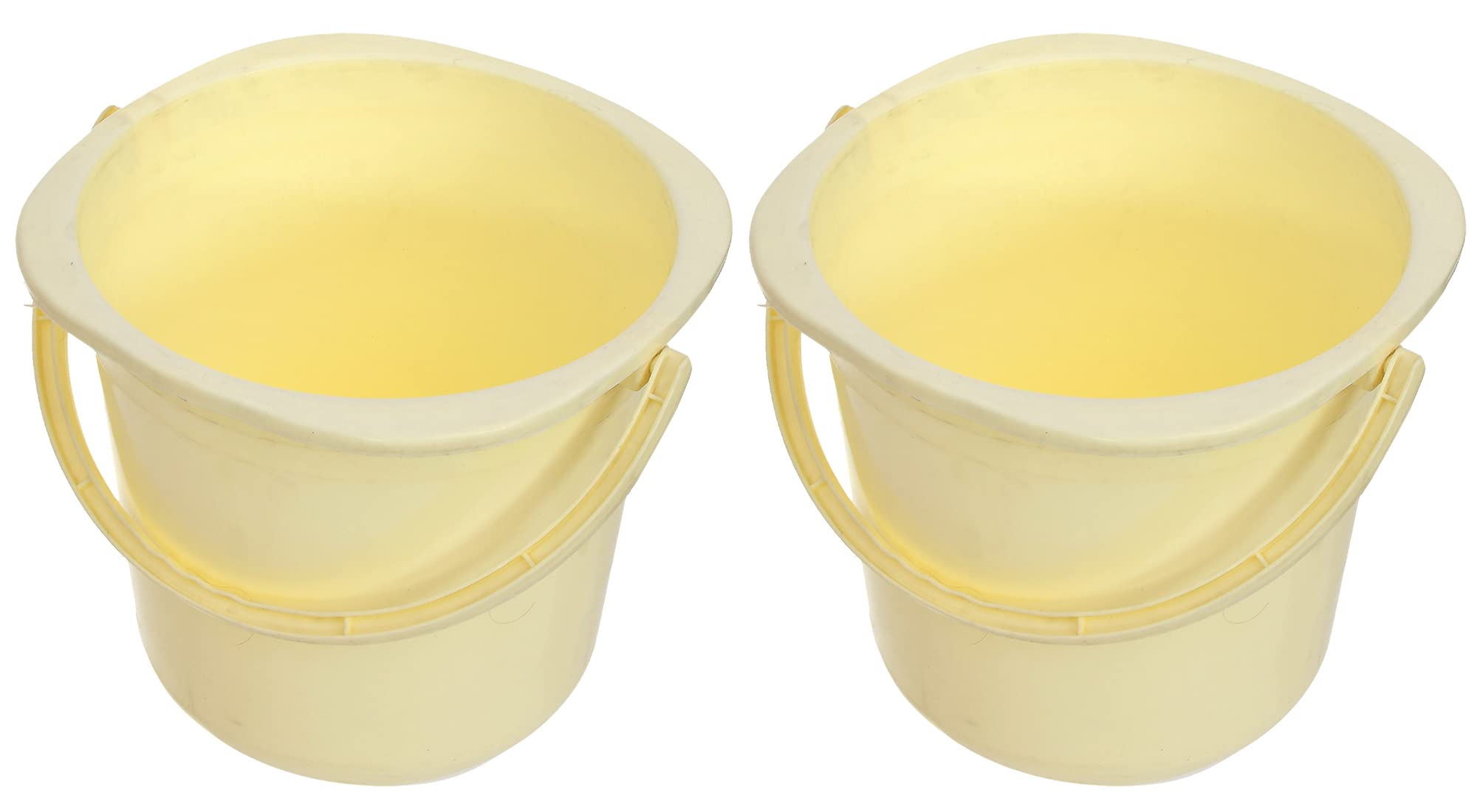 Kuber Industries Square Unbreakable Virgin Plastic Bucket For Home/Kitchen/Office, 16Ltr.- Pack of 2 (Cream)-47KM01192 (B09NGTJWJ3) Amazon Price History, Amazon Price Tracker