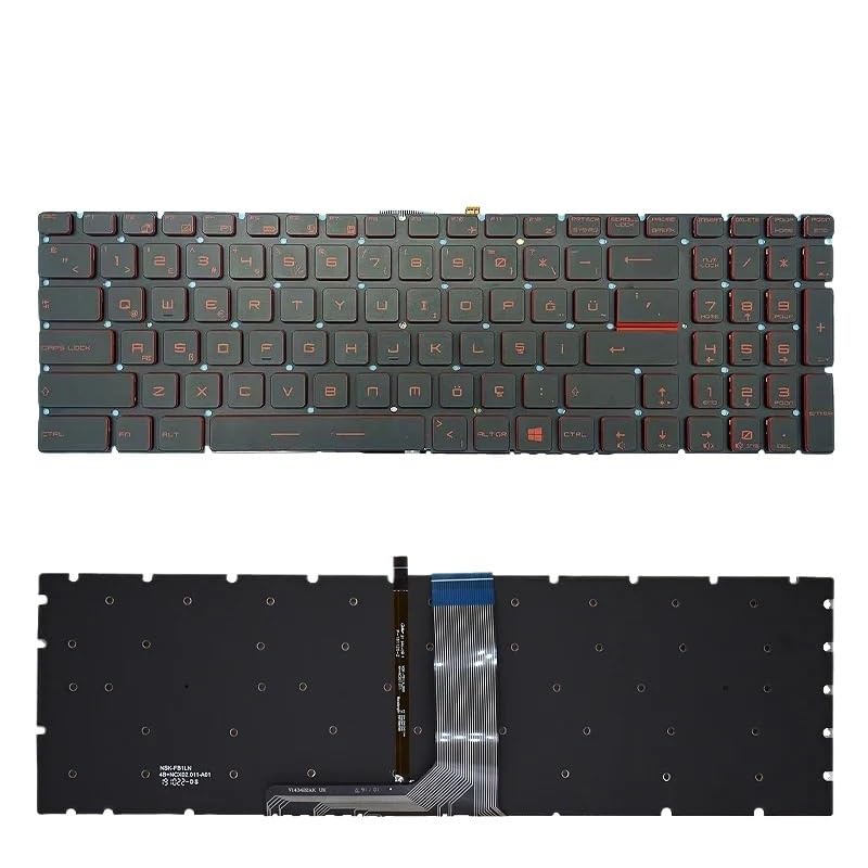 Clavier pour MSI MS-1795 et MS-17A1 rétroéclairé rouge version TR pour pc portable