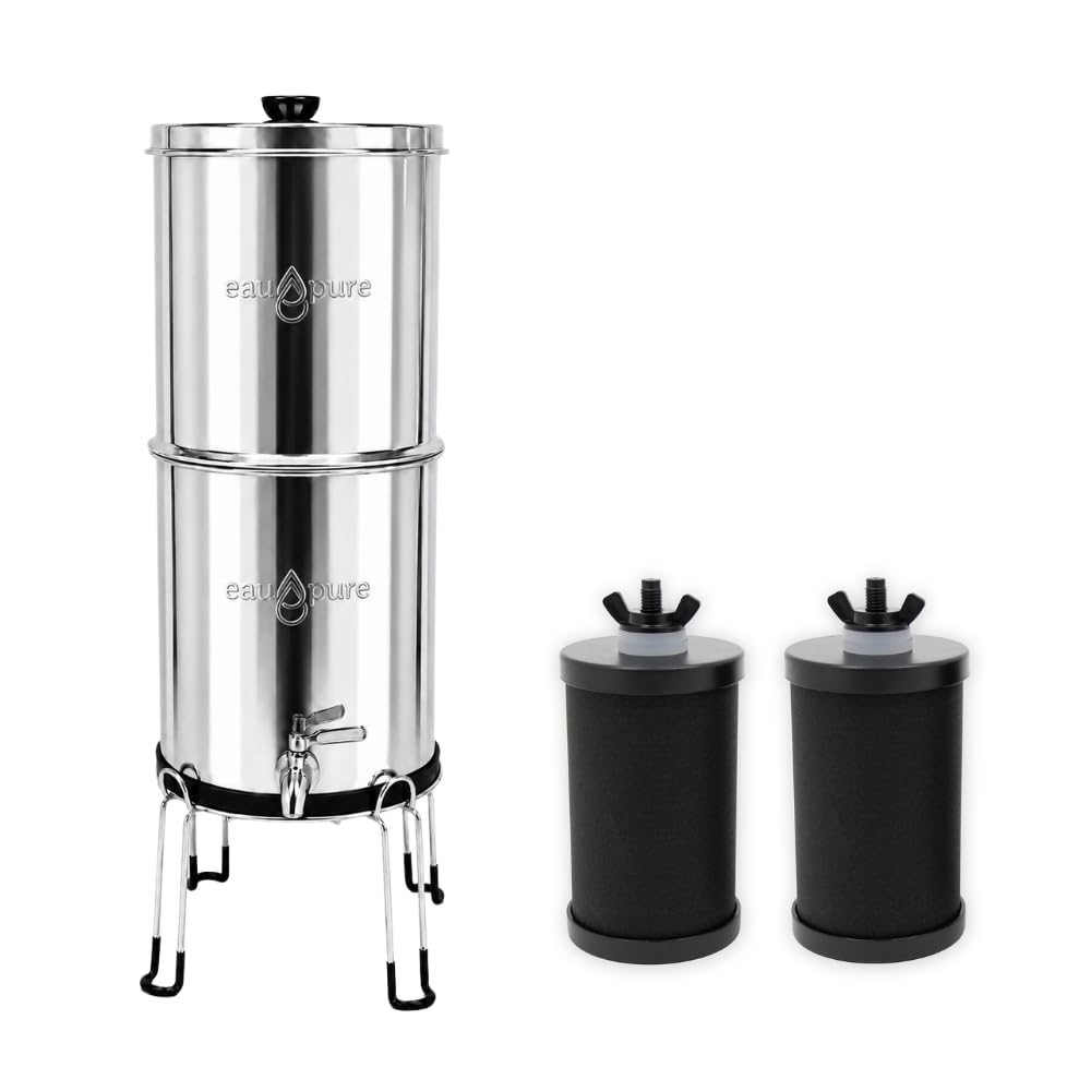 Cartuchos filtrantes para agua - 2 unidades - Filtran bacterias y cloro - Agua potable limpia en cualquier lugar - Compatibles con todos los filtros de agua Eaupure