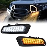 SAUTVS LED Front Bumper Lights for Polaris Ranger XD 1500, Front Auxiliary Light Front Accent Light DRL Sequential Turn Signal for Polaris Ranger 1500 XD 2024 2025 Accessories, Replace# 2889767