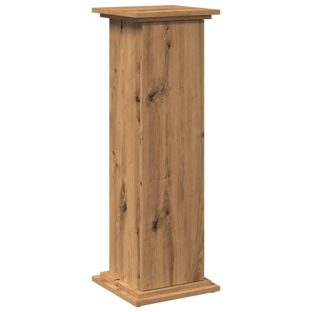 vidaXL Display Stand with Storage, Plant Stand for Living Room Hallway, Standing Shelf, Storage Cabinet, Display Cabinet, Artisan Oak Engineered Wood