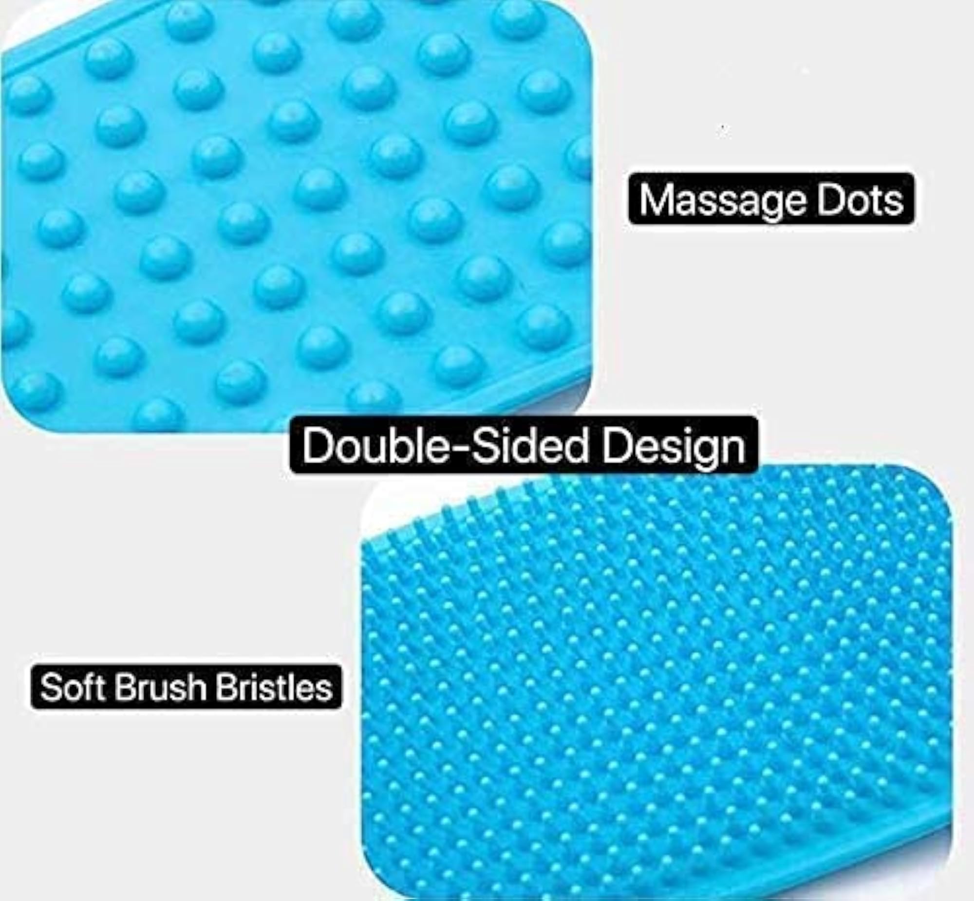 Silicone Bath Body Brush, Exfoliating Long Silicone Back Scrubber