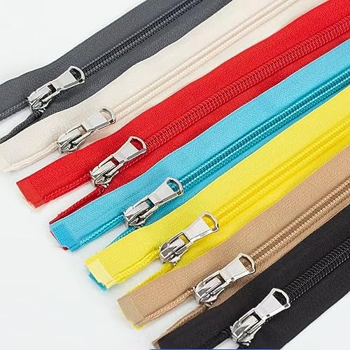 Wonesifee #5 13Colors Separating Nylon Zippers for Jacket Sewing DIY 16"