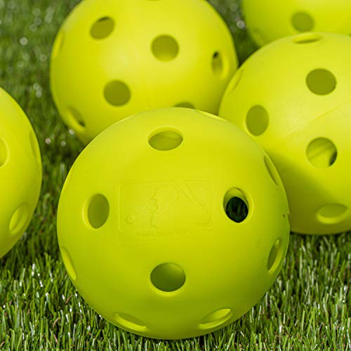 image for Franklin Sports Plastic Softballs - MLB - Includes 6 Balls for Batting