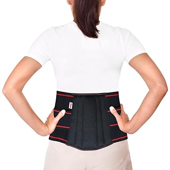 Dr. Ortho Lumbo Sacral Support Belt (Waist & Back Support Belt) - For Men & Women, Cotton Fabric (Small (70CM - 85CM))
