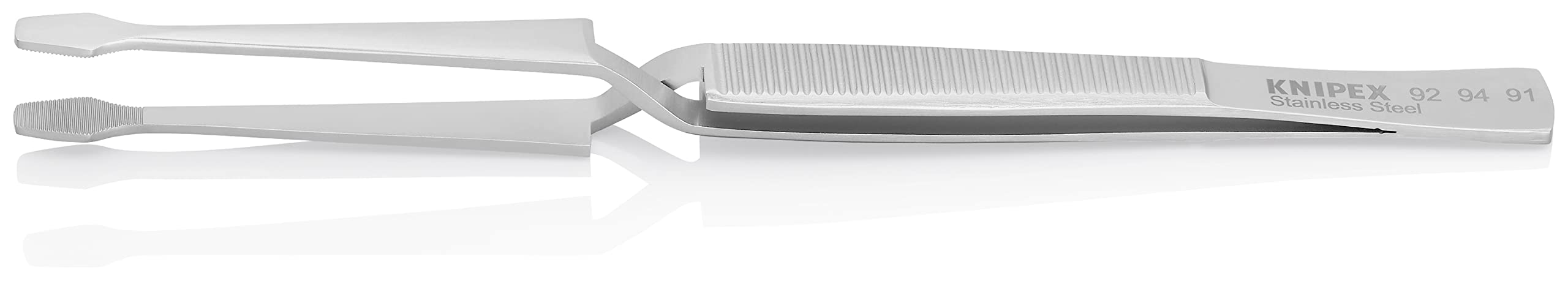 Cross Over Tweezers, Straight, 6-1/4 in, Nickel - Image 2