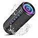 Enceinte Bluetooth puissante, Enceintes Portable Bluetooth 5.4 Sans Fil Avec 30w stéréo, Doble Graves Speaker, Appariage TWS, Lumière RGB, 3 EQ Mode,AUX/TF/USB/DC5V, 30H Haut-Parleur Étanche IP7, Noir