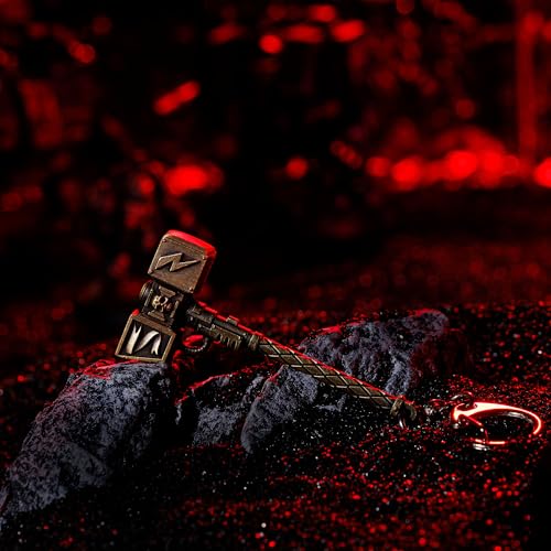 Image of Starforged Warhammer 40000 Thunderhammer & Thunderhead KeyChain Space Marines Astartes WH40 Jewelry