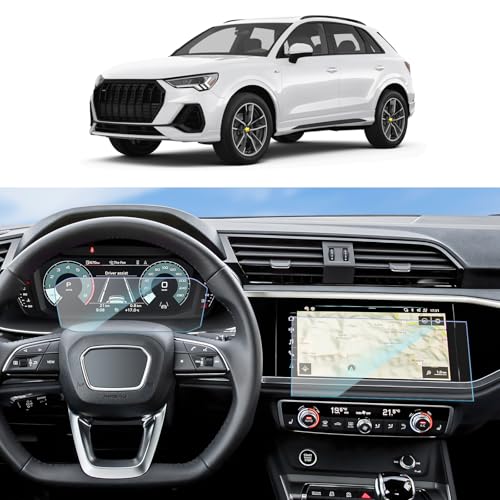 Film protection Audi Q3 F3 en verre trempé pour écran MMI et tableau de bord de 2019 à 2024
