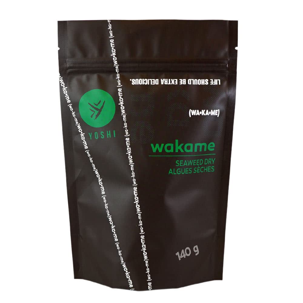 Yoshi Wakame Dried Seaweed - 140g (5oz) | Low in Calories, Rich in
