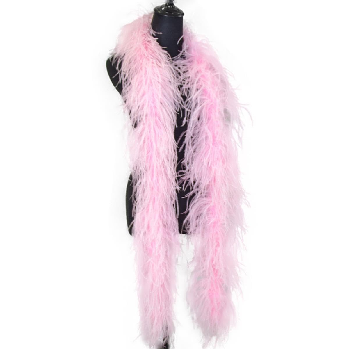 Hcaxkfmmxu Light Pink 1M Fluffy Natural Ostrich Feather Boas 2 4 6 10 20 Ply Wedding Accessories Ostrich Feathers For Craft Party Decoration Plume Boa-Orange,4Ply 1Meter