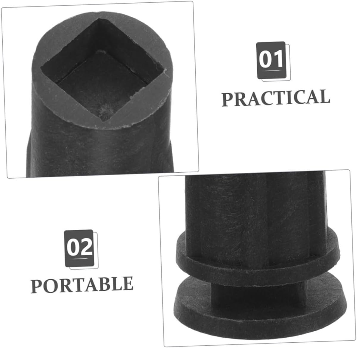 Garneck 10pcs Black Artificial Xmas Tree Stand Replacement Base Set for Holiday Decor Detachable Christmas Tree Holder for Indoor Seasonal Use
