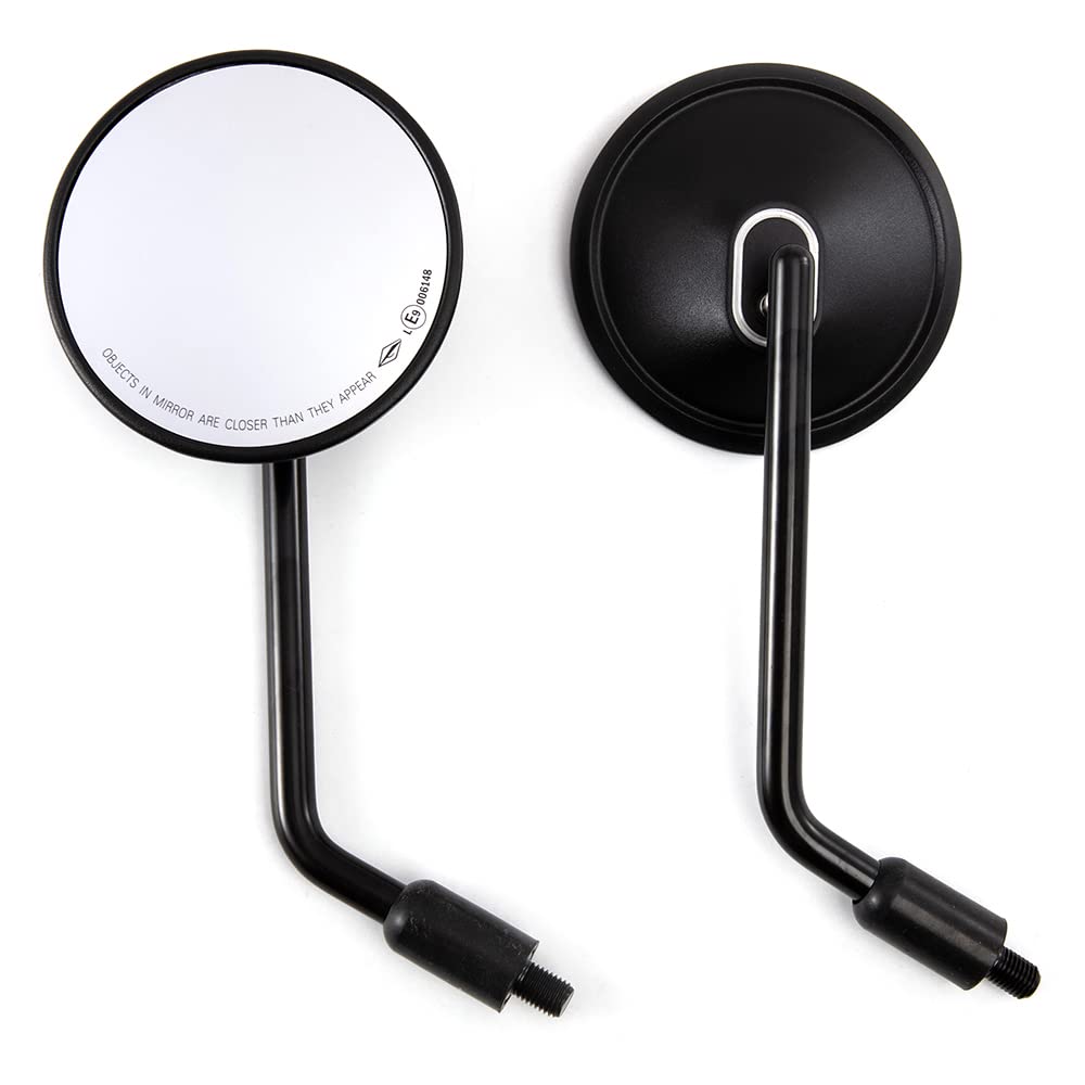 Rétroviseur latéral de moto rond E9 CNC rétroviseur 10mm vis pour Cafe Racer Bobber Chopper