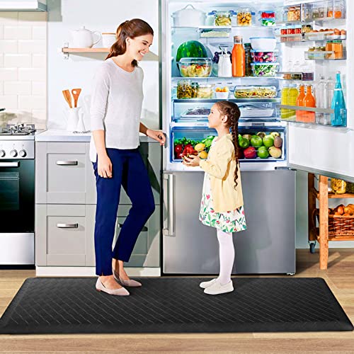 Image of HappyTrends Kitchen Floor Mat - 4 /5 Inch Thick Anti-Fatigue Kitchen Rug,Waterproof Non-Slip Kitchen Mats and Rugs Heavy Duty Ergonomic Comfort Rug for Kitchen,Office,Sink
