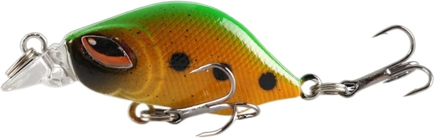10Pcs 4cm 3.5g Sinking Crankbaits Bass Fishing Lures Minnow Wobblers Artificial Lifelike Hard Bait with Trident Hook Bass Carp Pike Fishing Tackle
