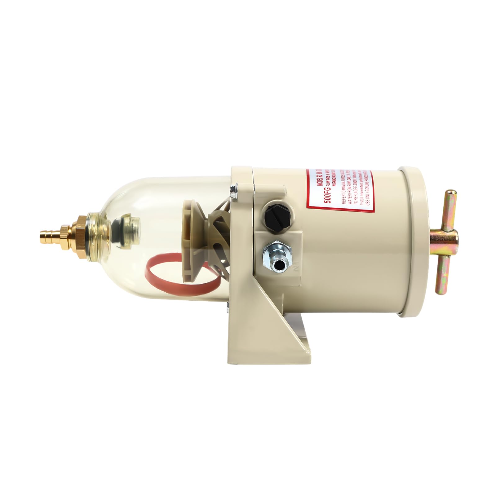 Kit de filtro de separación de agua, filtro de combustible diésel, separador de agua, 500 FG, 500 FH, diésel, camión, gasolina, racor, separador de aceite y agua para 60 GPH con perno