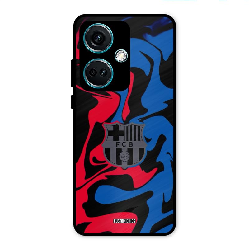 Image of PrintShield FC Barcelona Comic Back Cover for Oneplus Nord CE3 5G, Shockproof Printed Phone Case with Soft TPU Sides & Anti-Slip Grip