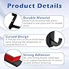 XINXINGDINGSHENG 4 PCS Headphone Hangers Strong Adhesive Stick-on Headset Hanger Holder Self-Adhesive Universal Headphone Holders for Internet Café Home Office Desk #2