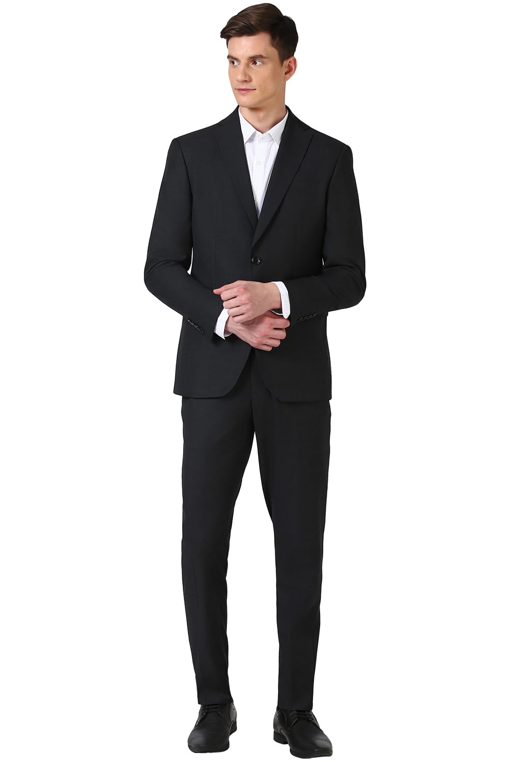 Men's Polyester Blend Two Piece Suit-Dress Set