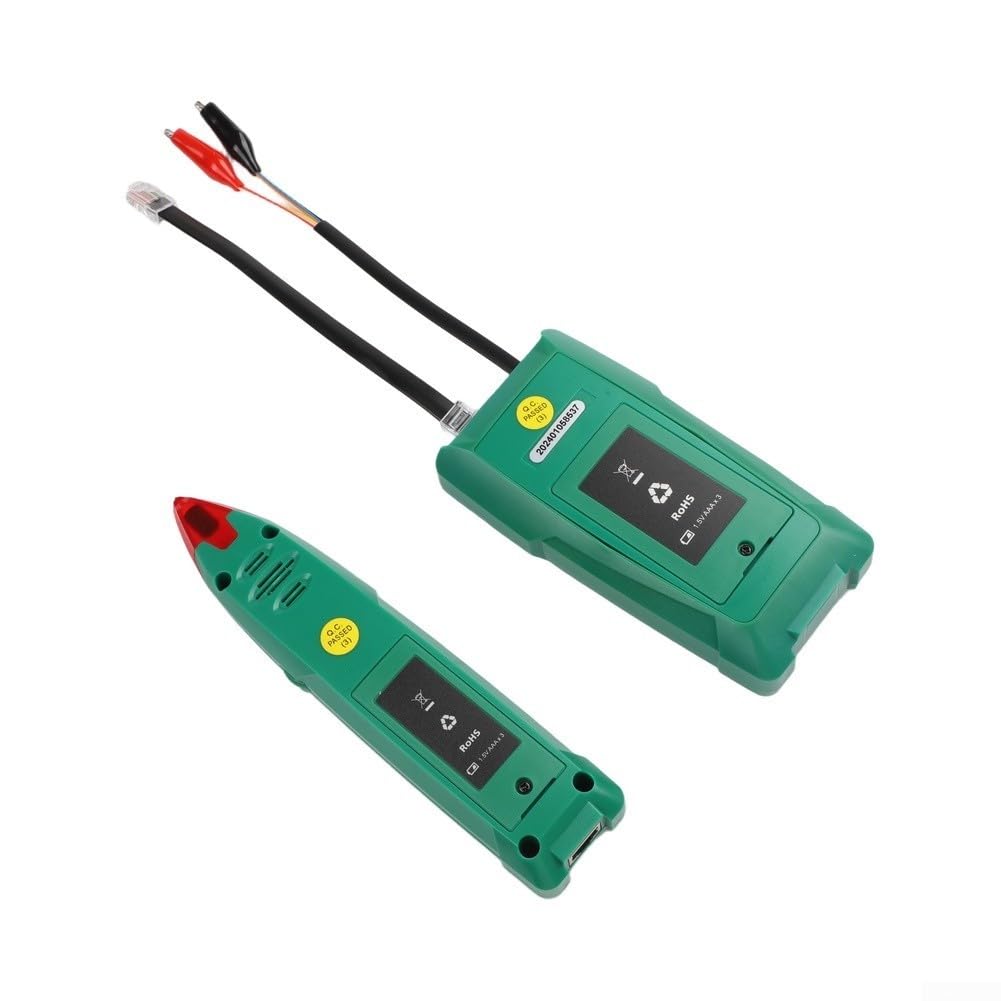 Detector de cables MY6819 con digital y analógico, detector de cables para cables ocultos de hasta 2 m de profundidad, cabezal de prueba flexible con lámpara, prueba de continuidad para instalación