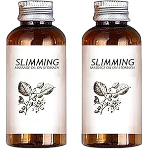 2PCS Natural Herbal Slimming Massage Oil, Fat Burning Slimming Massage Oil, Belly Off Slimming Massage Oil, Slimming…