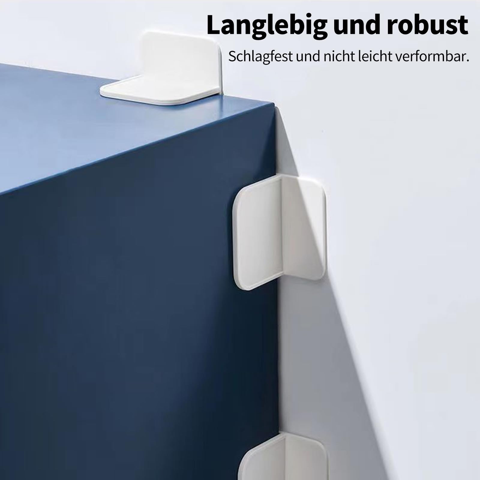 8 Stück Möbel Kippsicherung Ohne Bohren - Transparente Wandanker Für Kindersicherheit