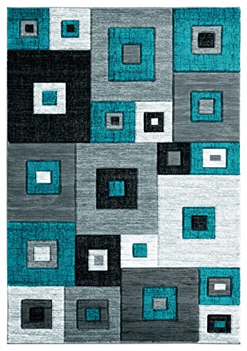 United Weavers of America Bristol Cicero Turquoise Runner Rug, 2'7