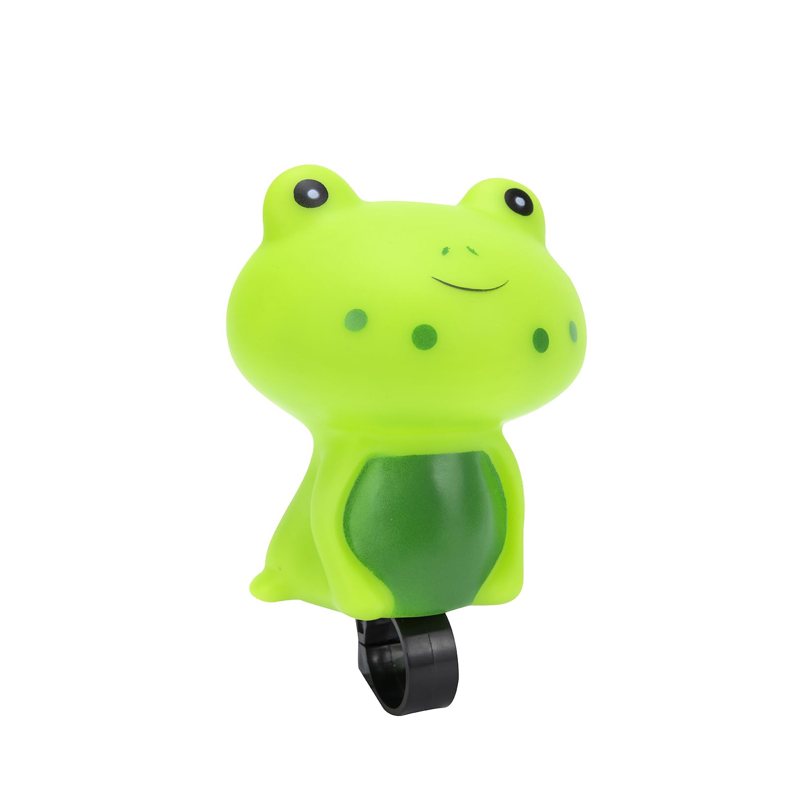 Dinosaur Bike Bell – Cute Bicycle Horn with Squeeze Bulb, Loud & Clear Sound for Fits Bike, Scooter, Balance (Green Frog)