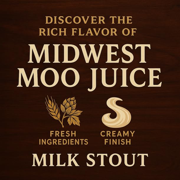 Label Peelers Midwest Moo Juice Milk Stout Beer Kit