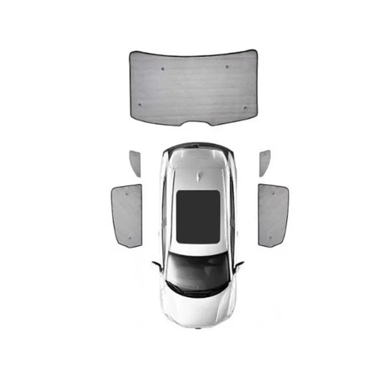 Para Land Para Cruiser Para Prado Para J120 2004 2005 2006 Piezas De Parasoles Ventana Cobertura Completa Para Automóvil Parasol Coche Magnético(Rear sunshades)