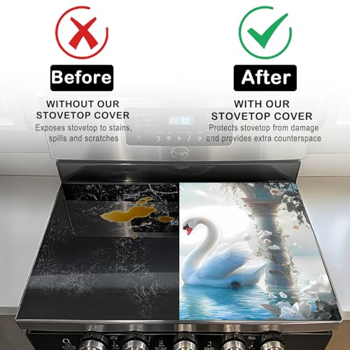 Image of Nuxovilar Swan Heart Stove Cover Diatom Mud 20.47x28.34 In