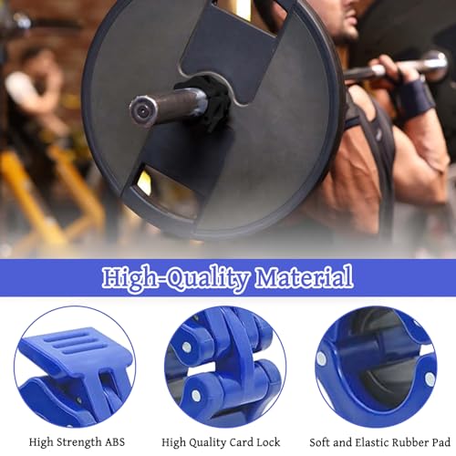 6 PCS Barbell Clips, 1 Inch/2.5CM Weight Clips Barbell Clamps Non-Slip Gym Clips Set Quick Release Locking Bar Collars for Workout Weightlifting Fitness Training - Image 4