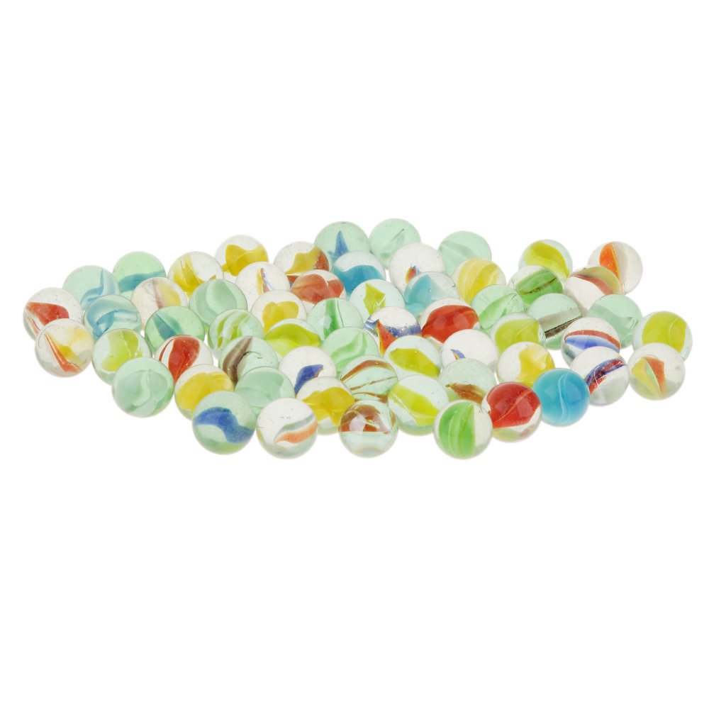 UJEAVETTE® 100 Bumper Pack 16Mm Assorted Slass Marbles Traditional Game Play Toy-image-5