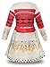JerrisApparel Princess Long Sleeve Costume Party Dress up for Girls (2T-3T, Multicolored)