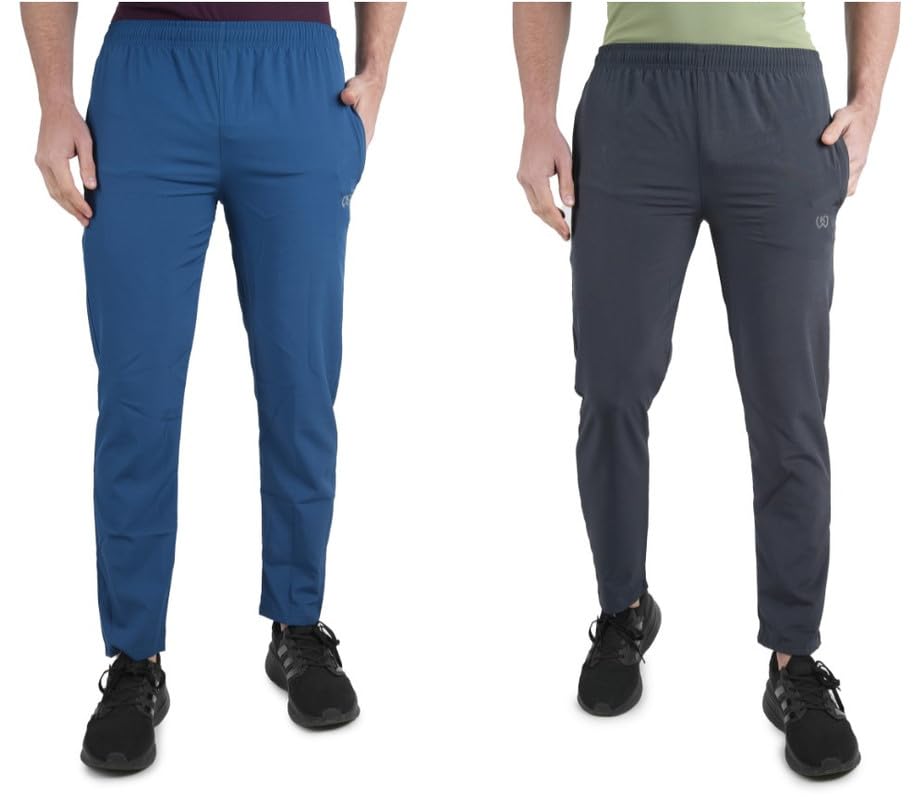 kwings Lycra Track Pants for Man | 4-Way Stretchable | Quick-Dry, Sports, Yoga, Gym & Running | Includes 2 Side Zipper Pockets in Trousers Casual Regular Comfortable-picture-31