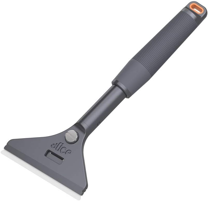 SLICE10599 Long-Handled Ceramic Scraper, Never Rusts, Lasts 11x as Long as Metal, Ergonomical Handle for Less Fatigue, Multiple Sizes