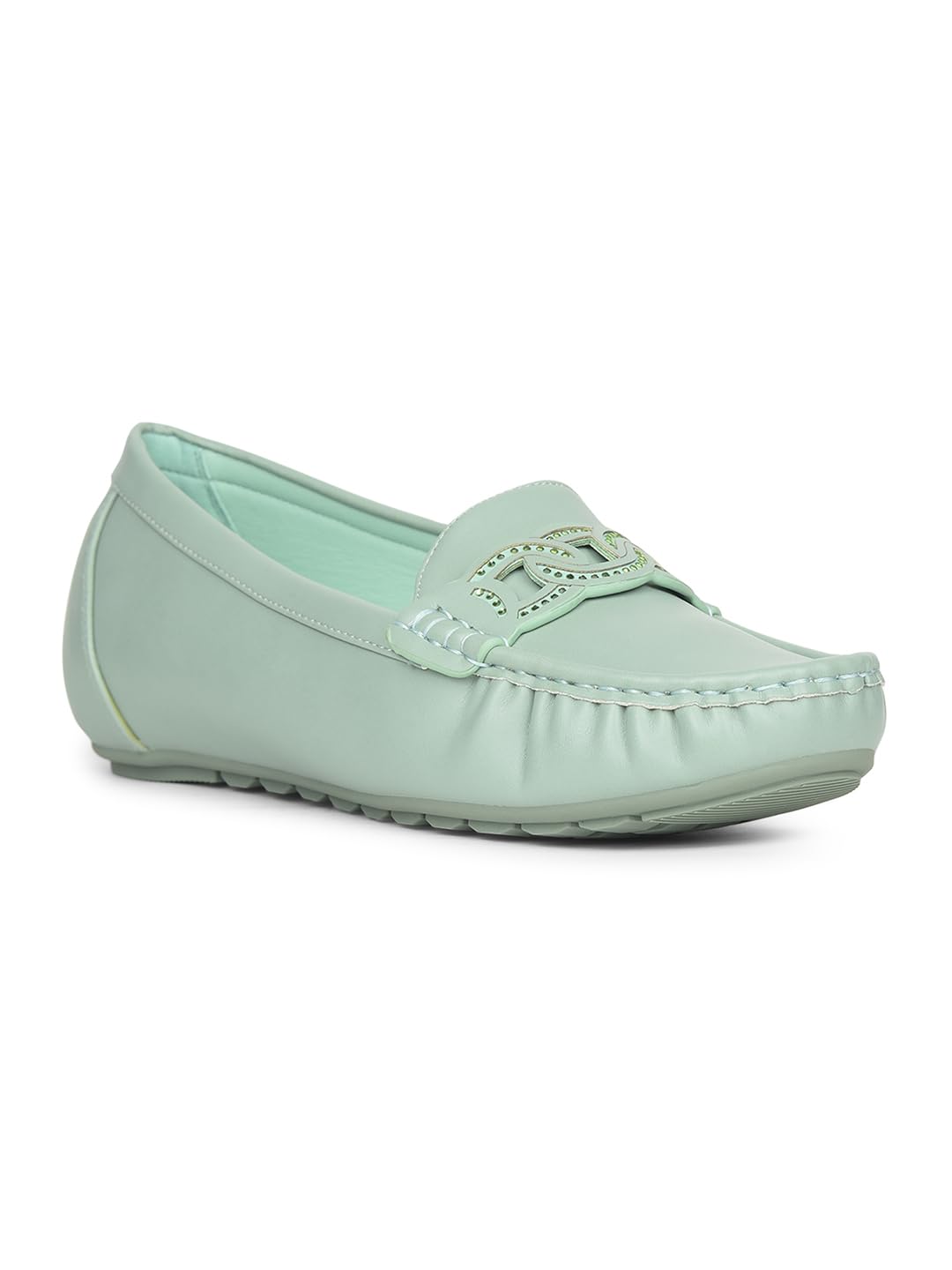 bata comfit Bata Women's Loafers – Stylish & Comfortable Slip-On Flats for Everyday Casual and Office Wear Green-picture-27