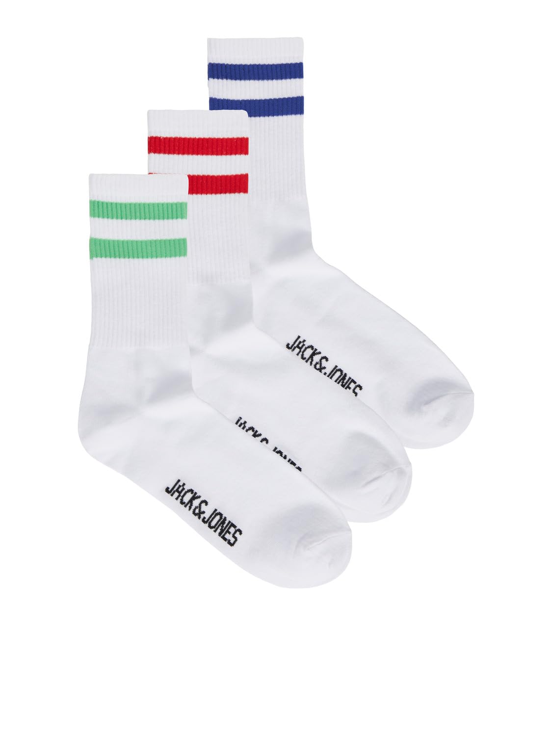 Erkek JACAEDAN TENNIS SOCKS 3 PACK Çorap, White Pack:White - White, Tek Beden
