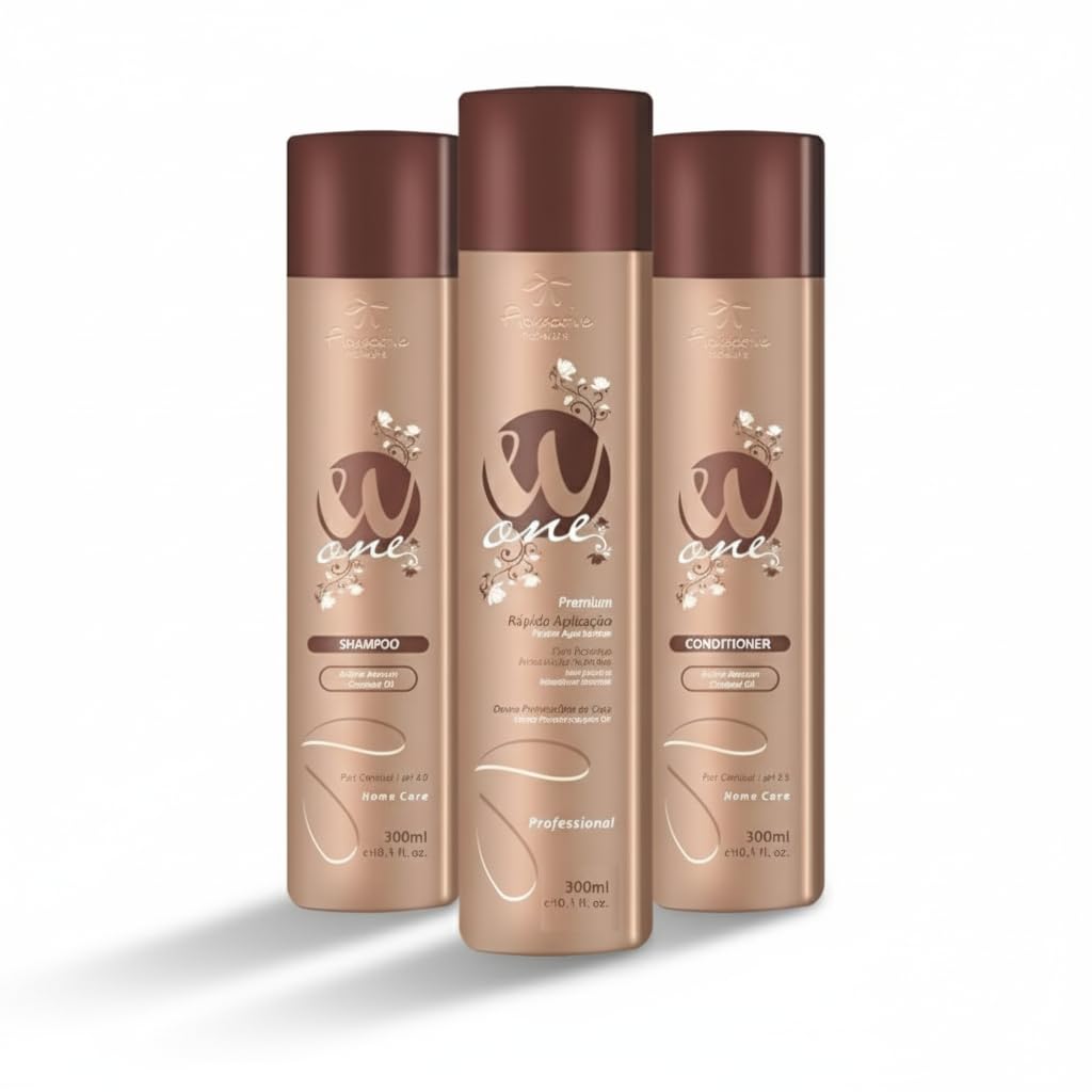 FloractiveW One Nano Protein Hair Straightening Set 1x3 300ml (Shampoo, Conditioner and Protein)