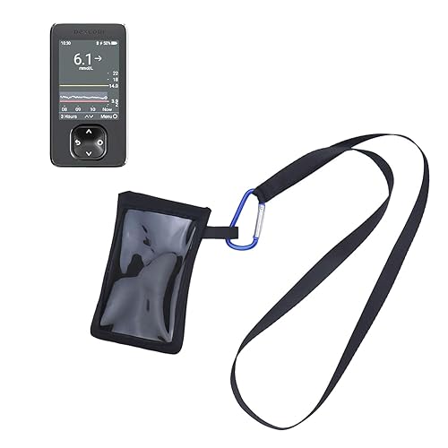 Estuche para medidor de glucosa en sangre con cordón y gancho para receptor Dexcom G7 Holder Pouch Diabetes Supplies