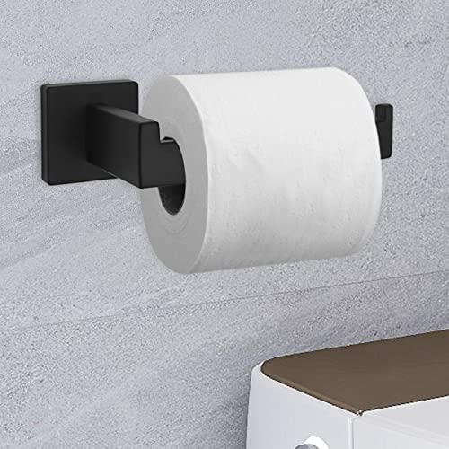 Mengxfly 7 Piece Bathroom Hardware Set, Matte Black Bathroom Accessories Hardware Set, Square Towel Bar Set 23.6"Towel Rack + Hand Towel Holder + Toilet Paper Rack + 4*Towel Hook Bathroom Hardware Set #TOP3