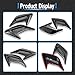 KATUR Air Vent Hood Decorative Air Flow Intake Universal Car Air Flow Vent Hood Air Flow Vent Sticker (Carbon Fiber)