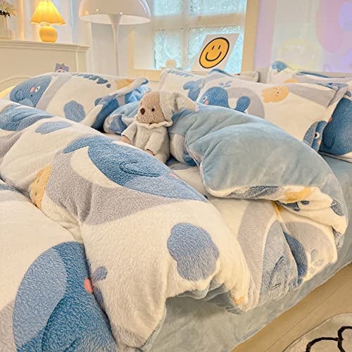 Morromorn Twin Duvet Cover Set, Blue Whale Comforter Covers Bedding Sets, Fluffy Blanket Ultra Soft Kawaii Cute For Girls Toddler Kids Teen Women Twin/Twin Xl Size #TOP4