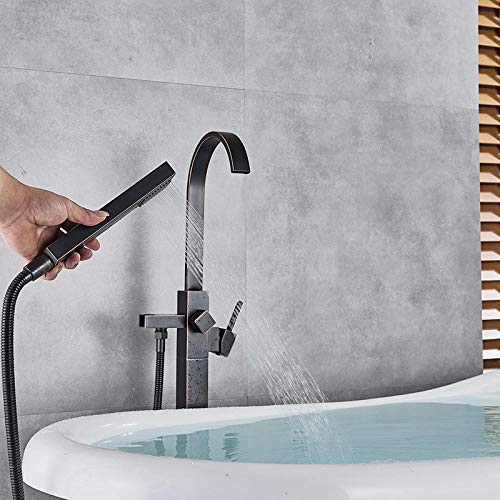 Bronze noir mitigeur de baignoire sur pied anti-corrosion