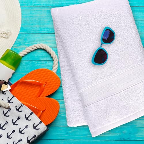 All Design Towels Quick-Dry, Soft & High Absorbent Bath Towels 27 Inchx54 Inch Cotton Turkish Bath Towel Set Of 4 thumb #1